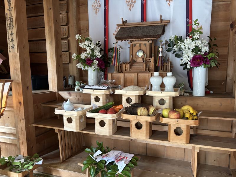 慰霊祭のお供え物